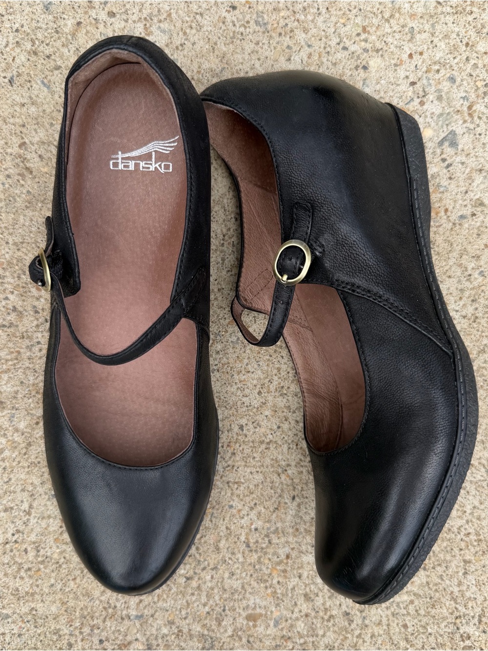 Dansko Women's Loralie Leather Round Toe Ankle Strap Mary Jane - Picture 4 of 13